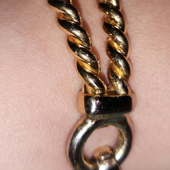 Chrisitan Dior Stamped ☆MCM☆ Gold Plated Bracelet *SOLID/HEAVY* - Picture 10 of 14